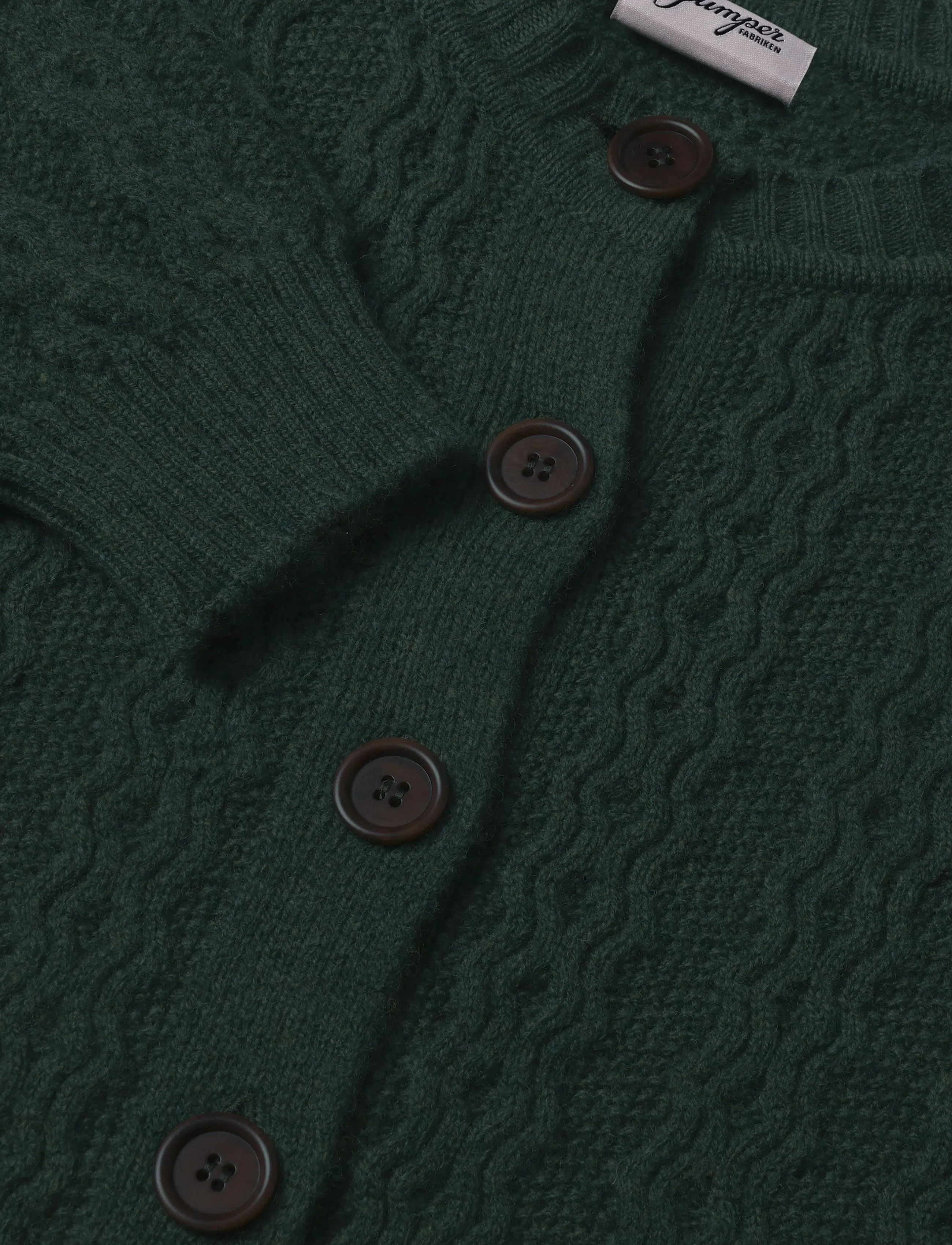Jumperfabriken - Luca Cardigan - koftor - dk green - 4