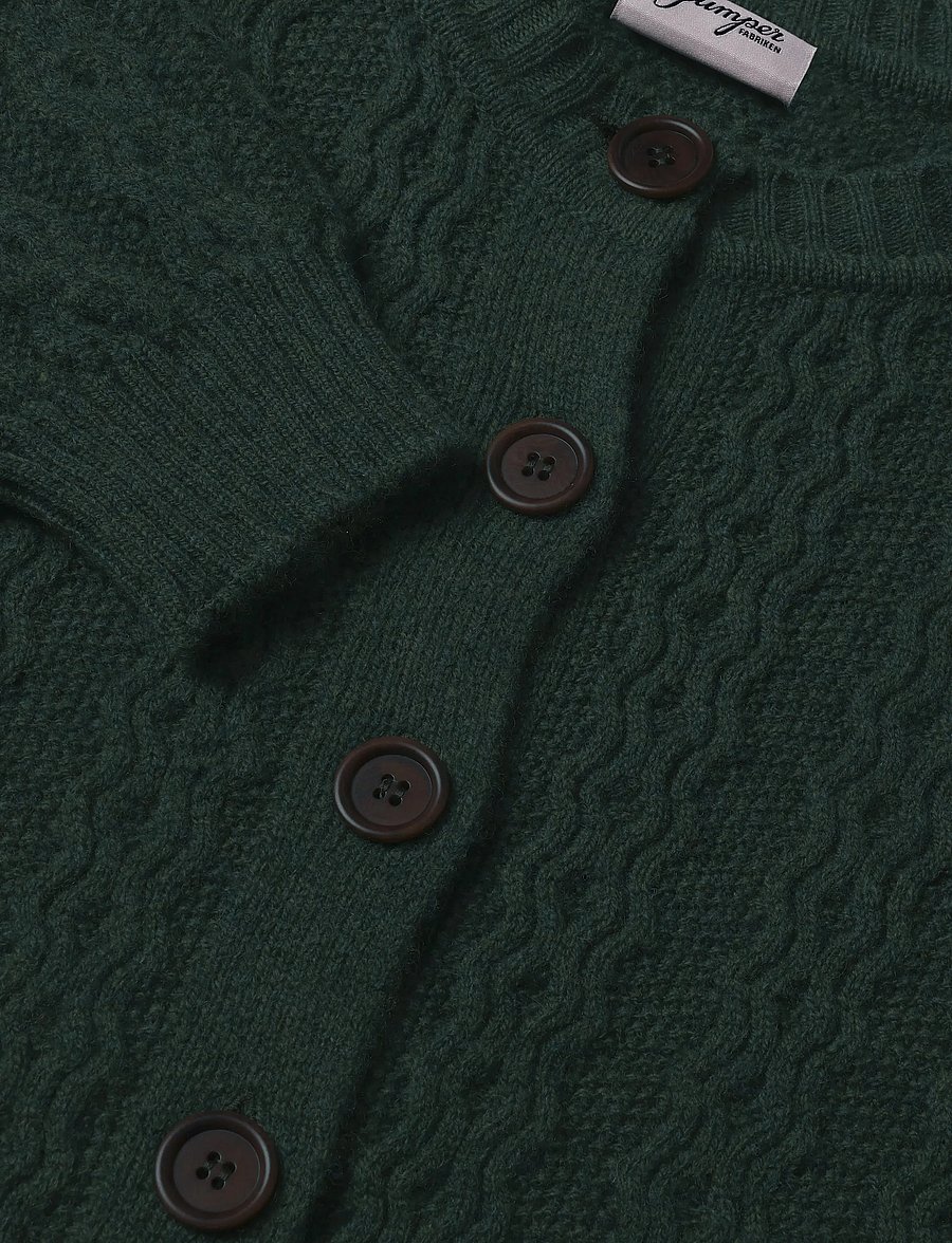 Jumperfabriken - Luca Cardigan - koftor - dk green - 4