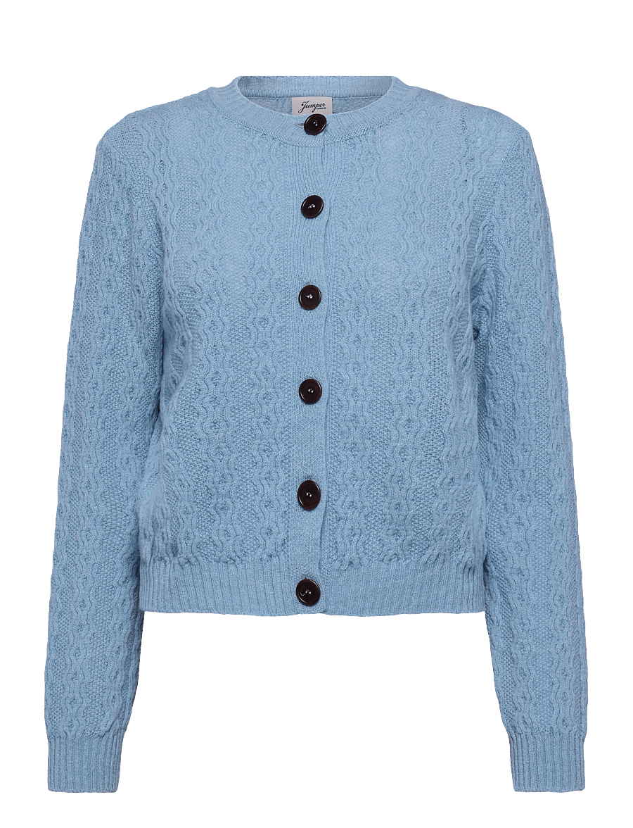 Jumperfabriken - Luca Cardigan - koftor - turquoise - 1