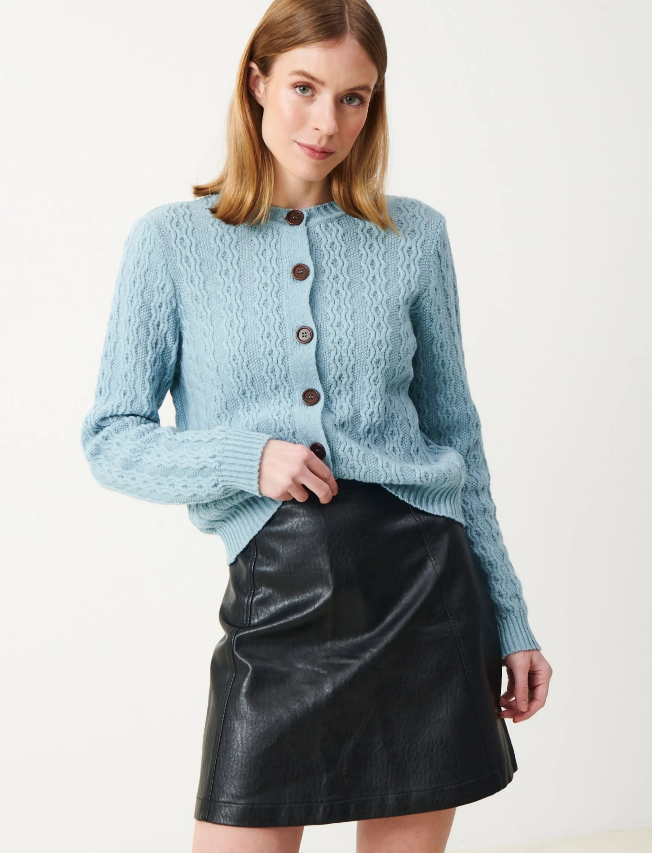 Jumperfabriken - Luca Cardigan - koftor - turquoise - 0