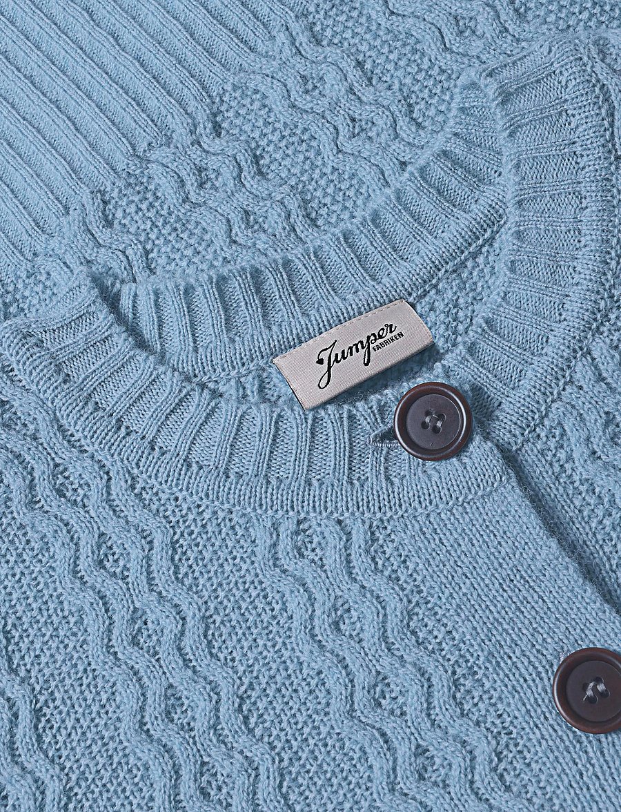 Jumperfabriken - Luca Cardigan - koftor - turquoise - 5