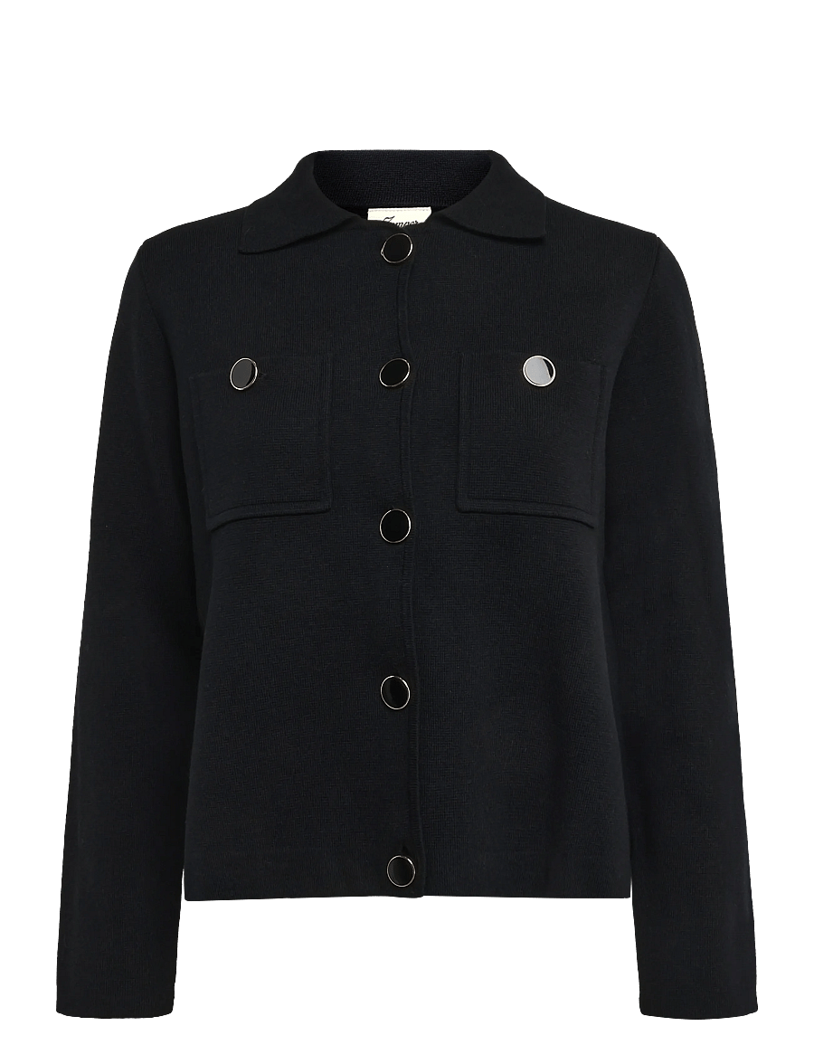 Jumperfabriken - Nanette Cardigan - cardigans - black - 1