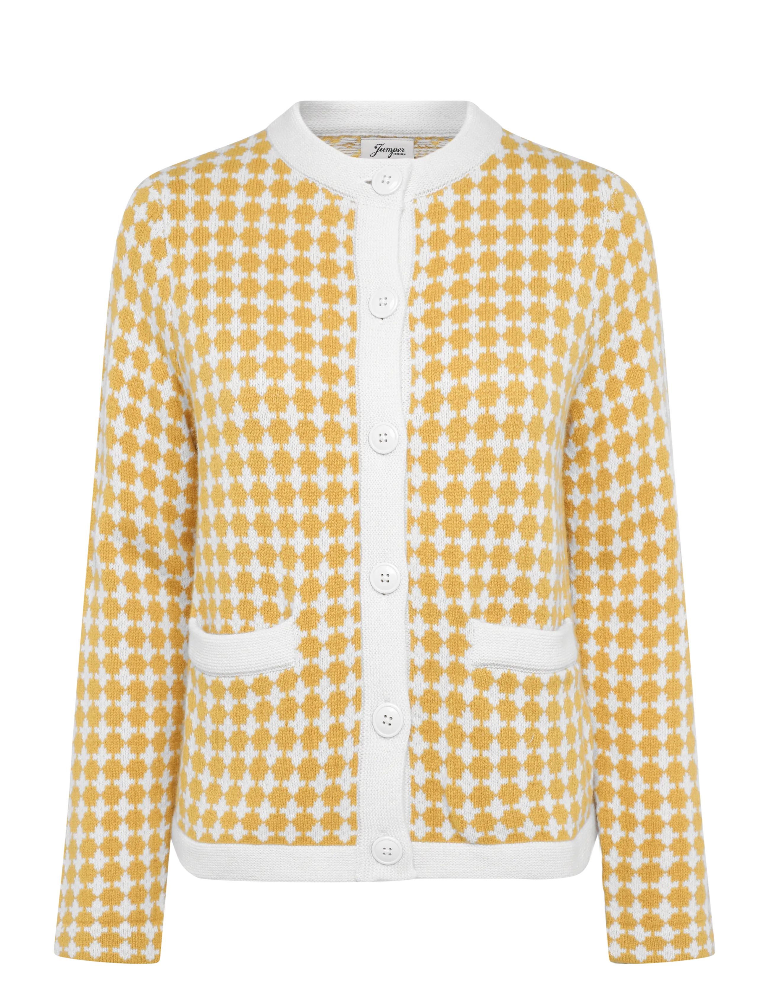 Jumperfabriken Nadine Cardigan - Knitwear - YELLOW / yellow