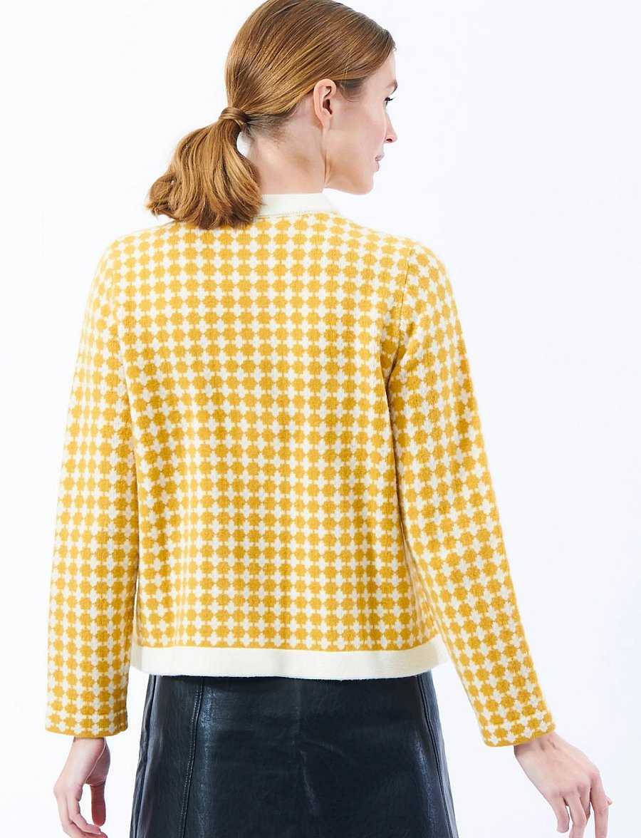 Jumperfabriken - Nadine Cardigan - cardigans - yellow - 3