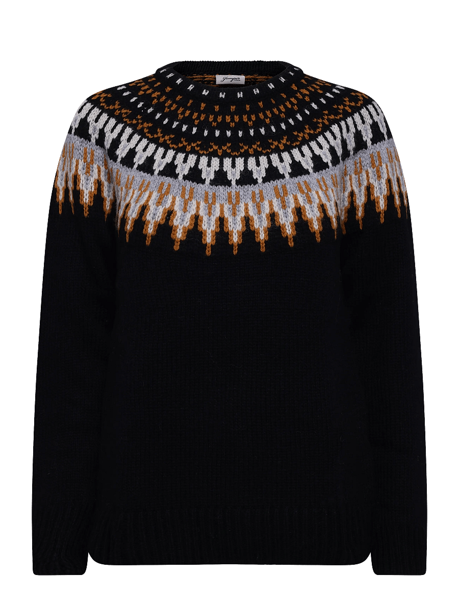 Jumperfabriken - Veda Jumper - striktrøjer - black - 1