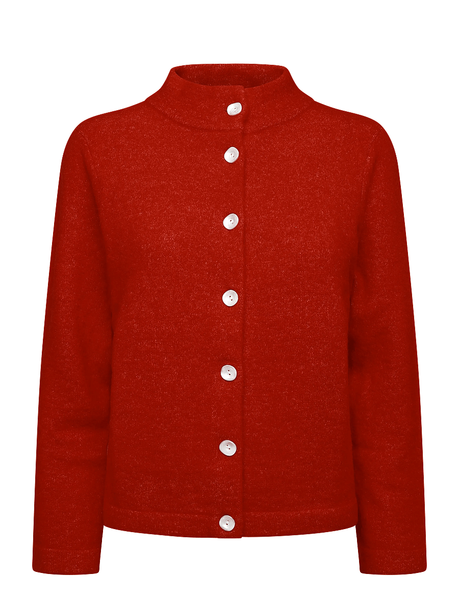 Jumperfabriken - Cicely Cardigan - koftor - red - 1