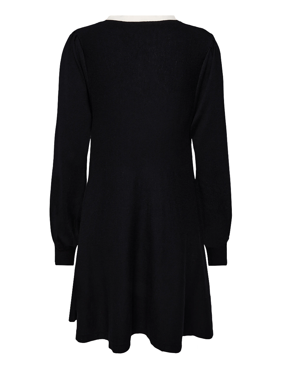 Jumperfabriken - Emla Dress - stickade klänningar - black - 2