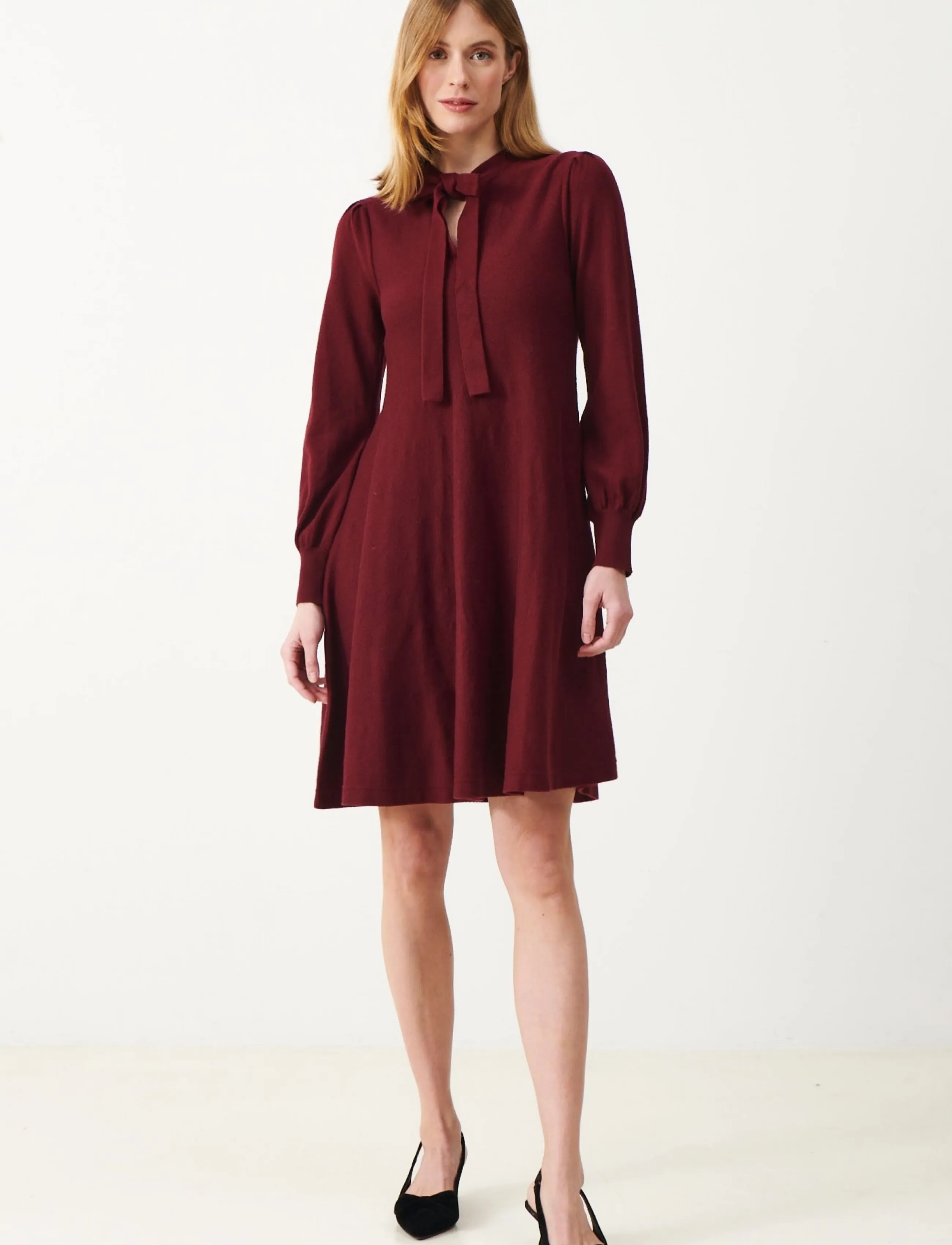 Jumperfabriken - Emla Dress - kootud kleidid - burgundy - 0