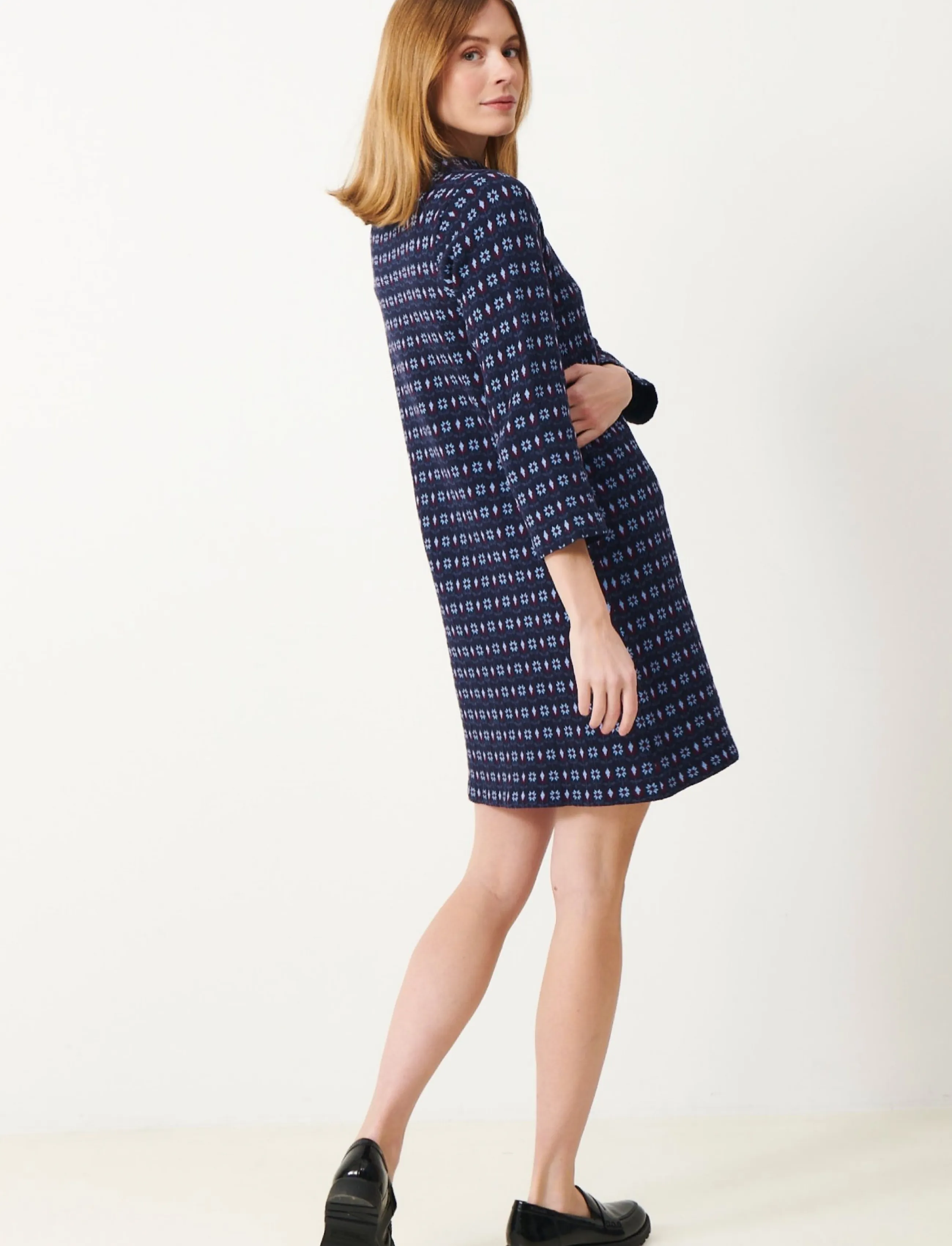 Jumperfabriken - Casey Dress - kootud kleidid - navy - 3