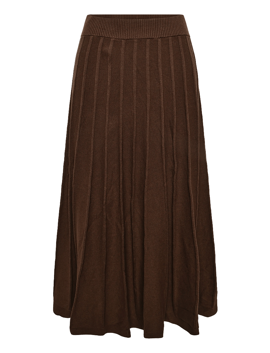 Jumperfabriken - Klara Skirt - strickröcke - brown - 1