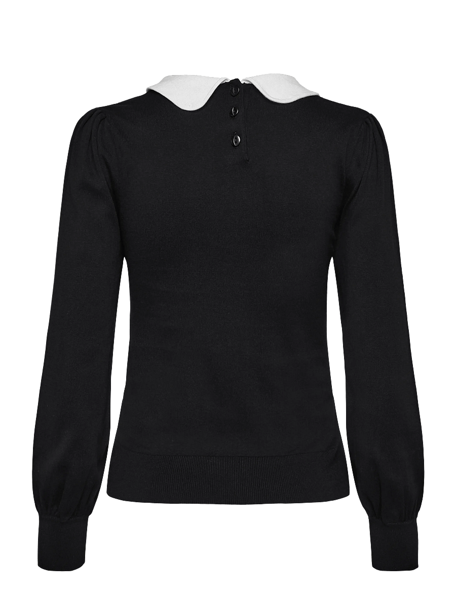 Jumperfabriken - Liselle Jumper - striktrøjer - black - 2