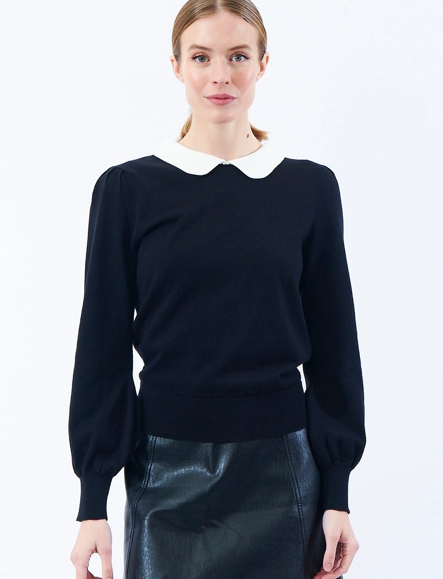 Jumperfabriken - Liselle Jumper - striktrøjer - black - 0