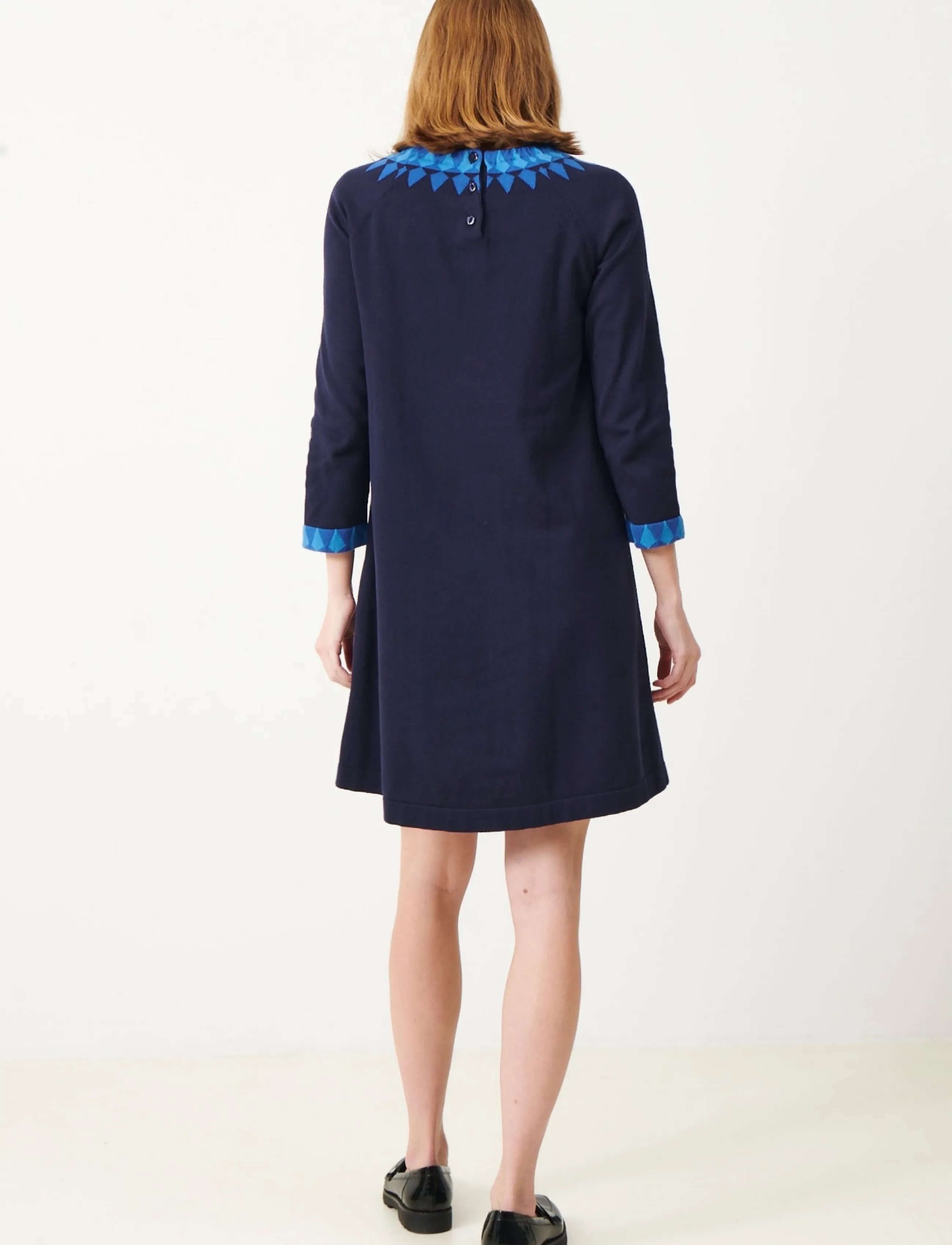 Jumperfabriken - Tindra Dress - stickade klänningar - navy - 3