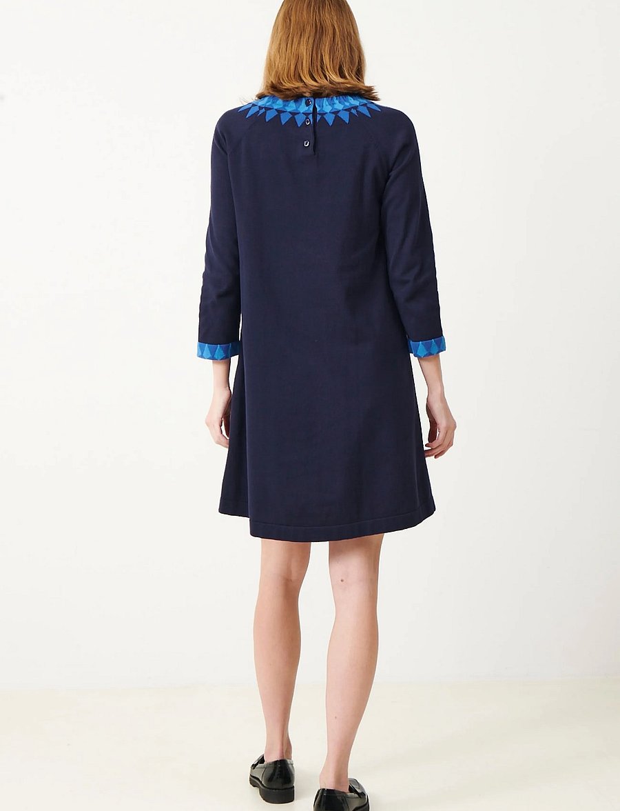 Jumperfabriken - Tindra Dress - stickade klänningar - navy - 3