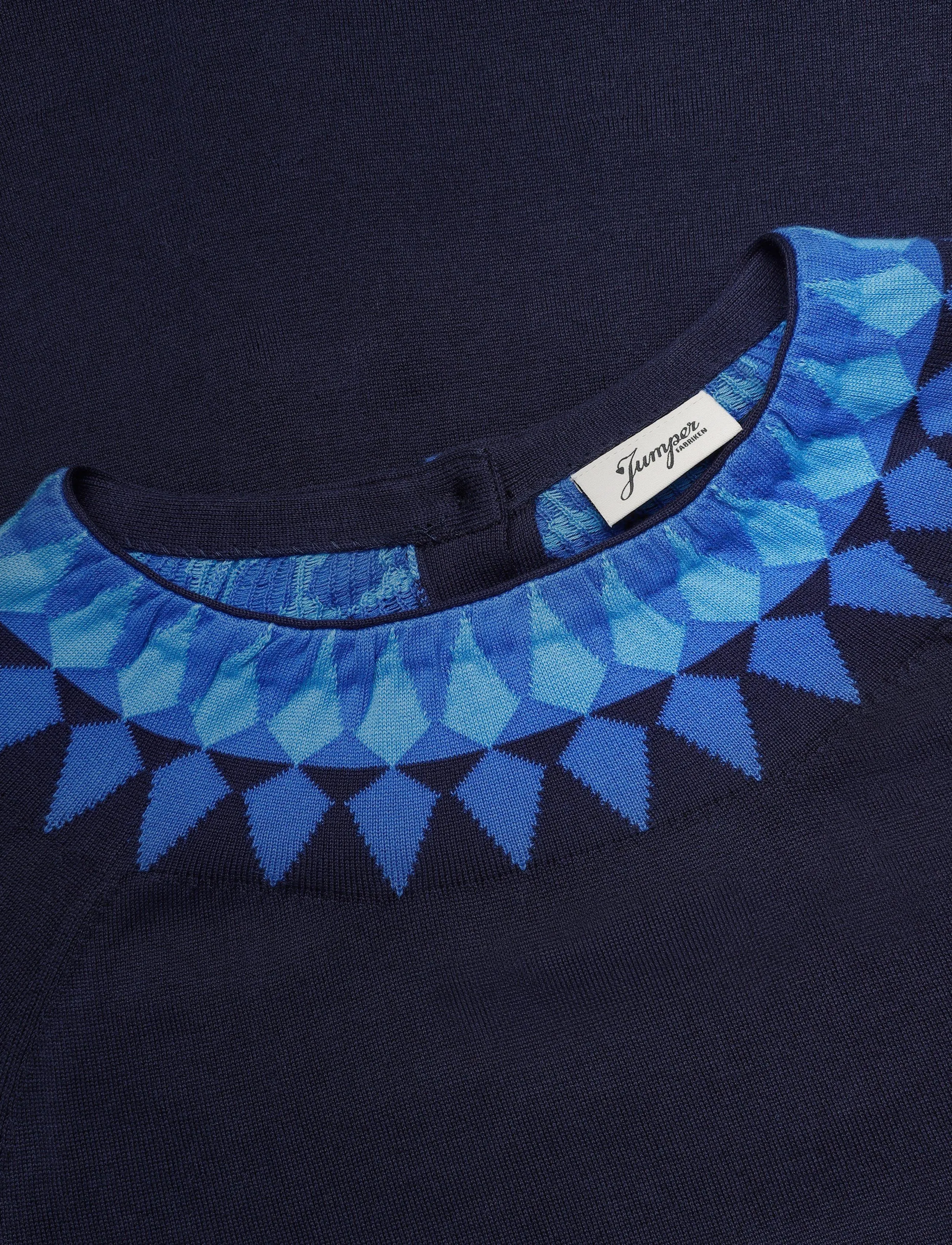 Jumperfabriken - Tindra Dress - stickade klänningar - navy - 5