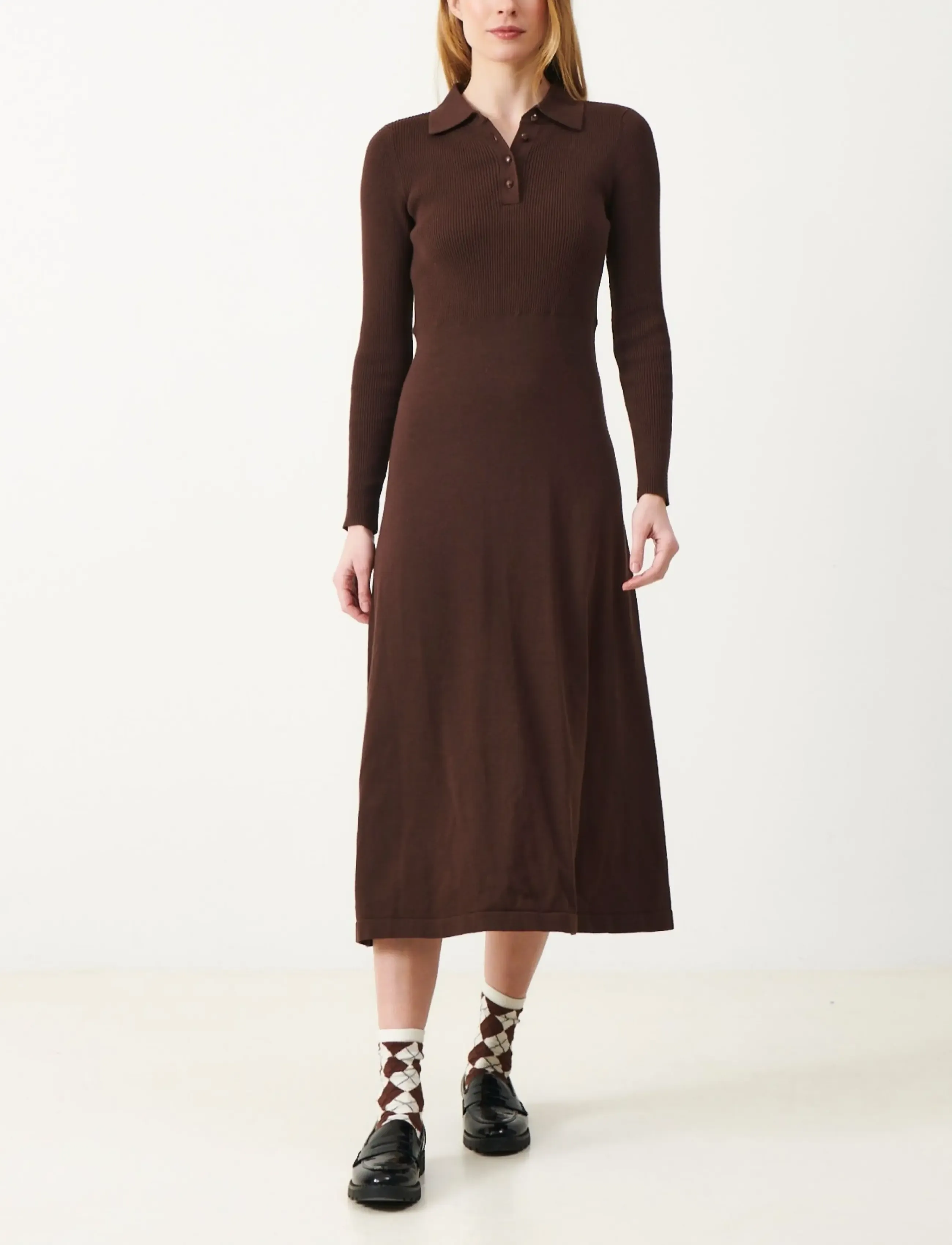 Jumperfabriken Tyne Dress - Kleider - BROWN / brown