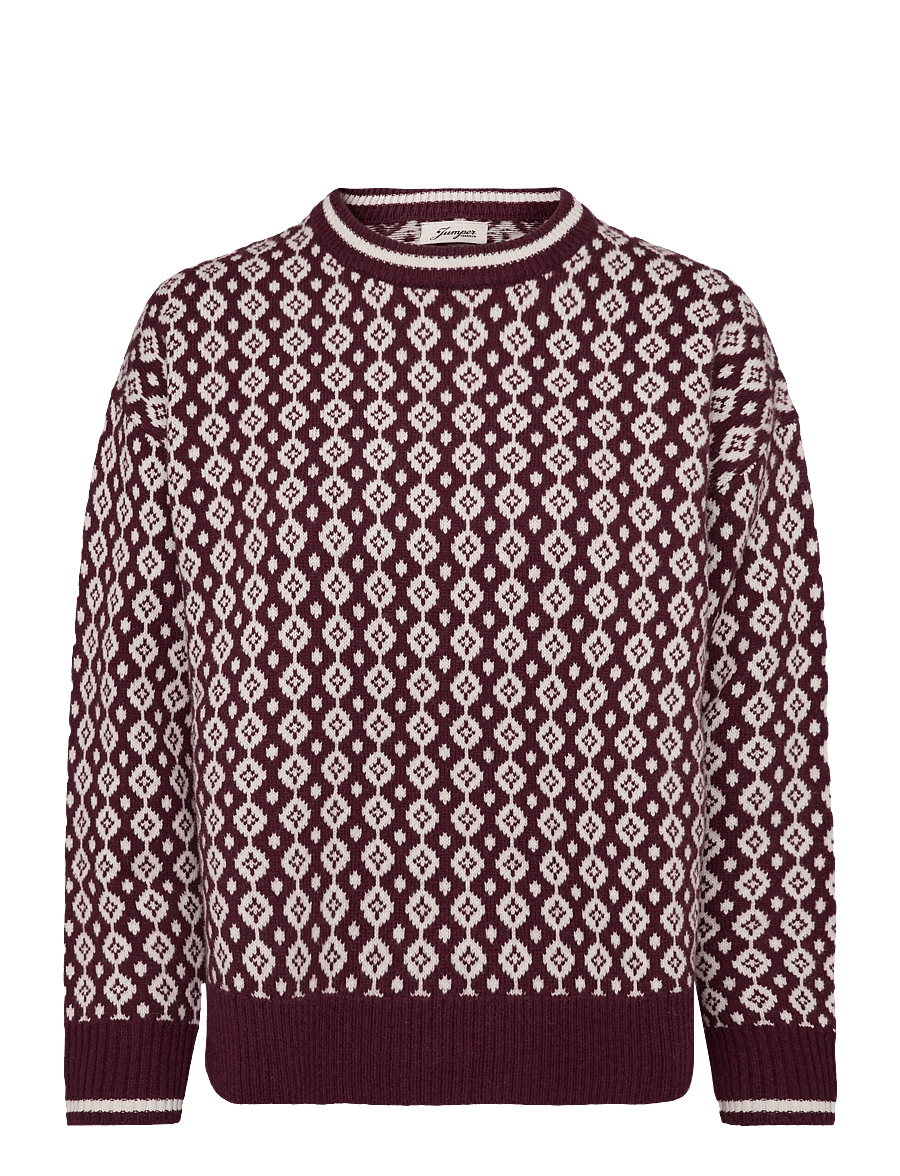 Jumperfabriken - Clothilde Jumper - jumpers - burgundy - 1