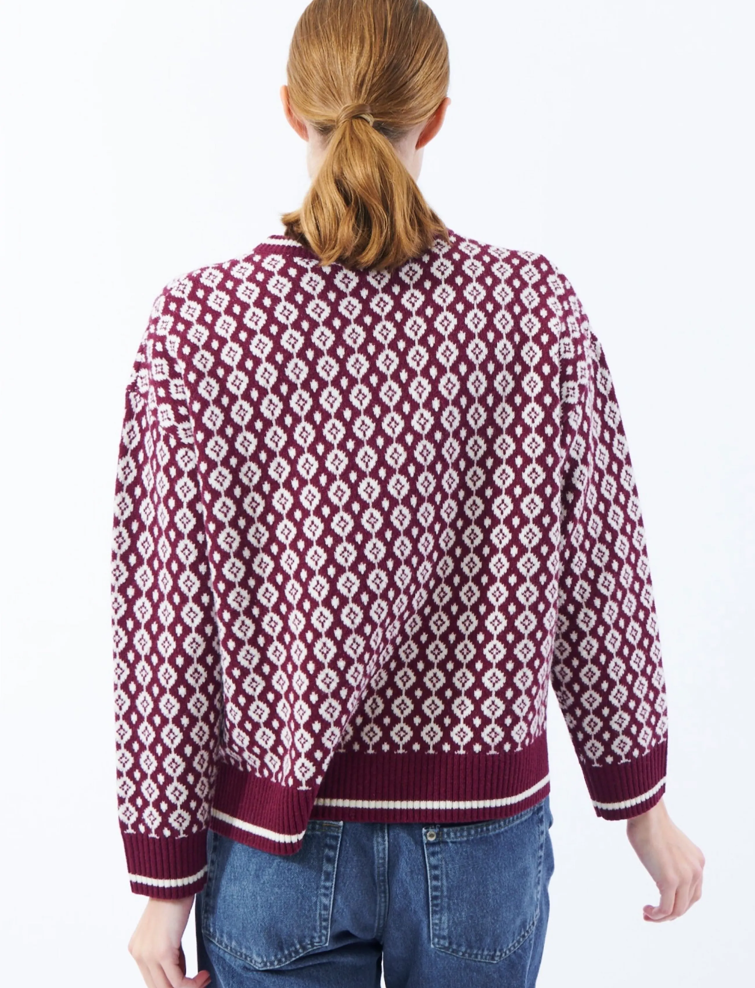 Jumperfabriken - Clothilde Jumper - jumpers - burgundy - 3