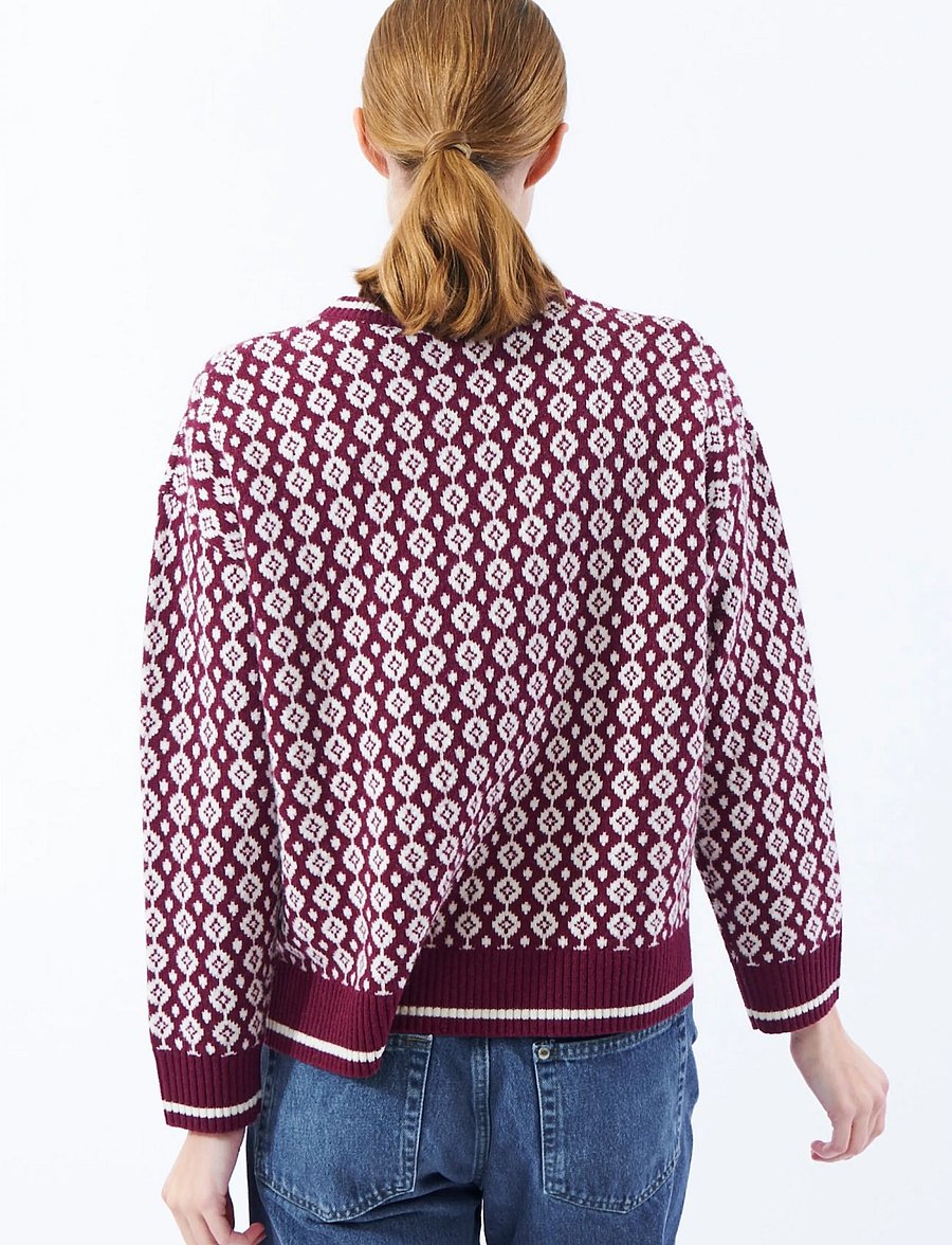 Jumperfabriken - Clothilde Jumper - jumpers - burgundy - 3