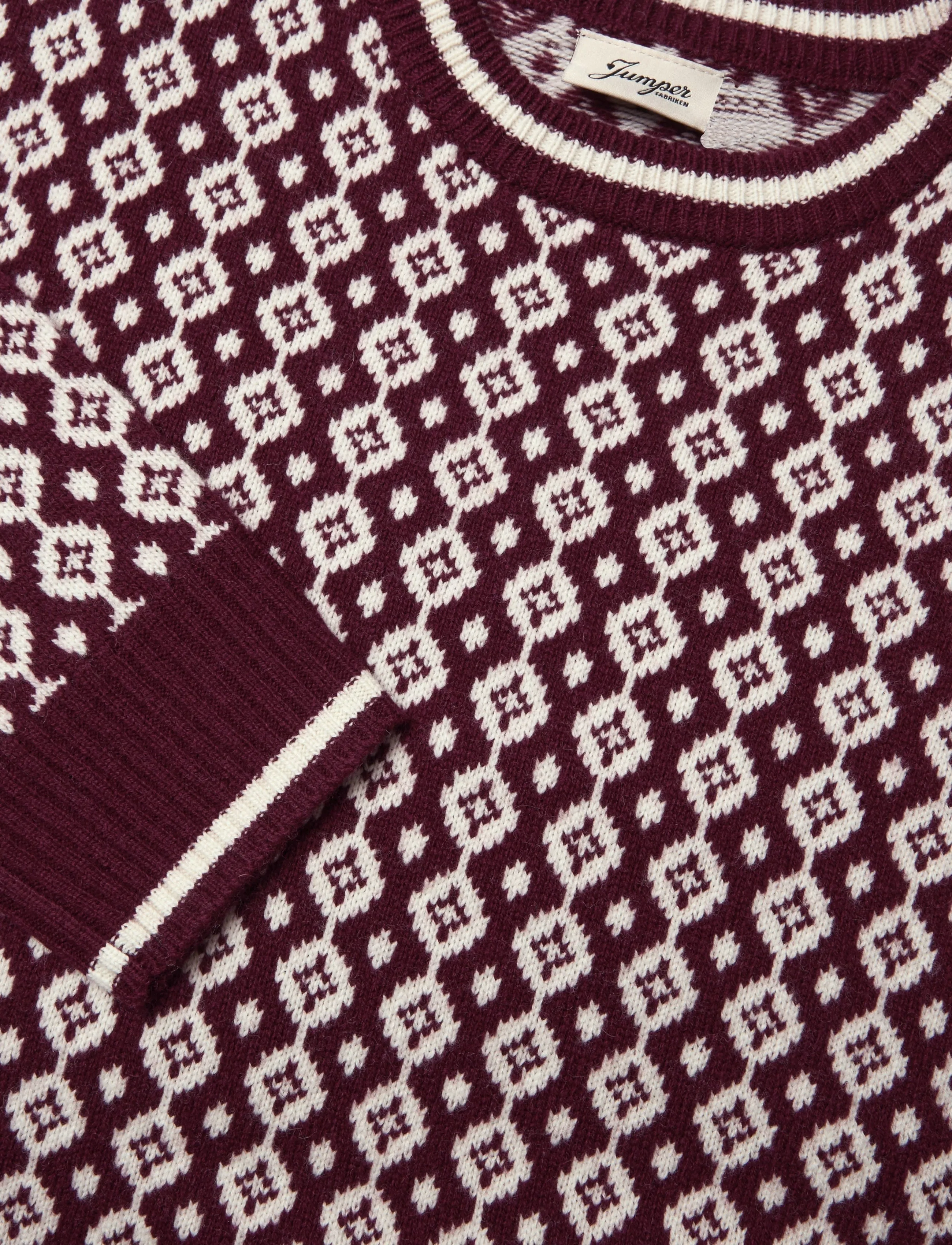 Jumperfabriken - Clothilde Jumper - jumpers - burgundy - 4