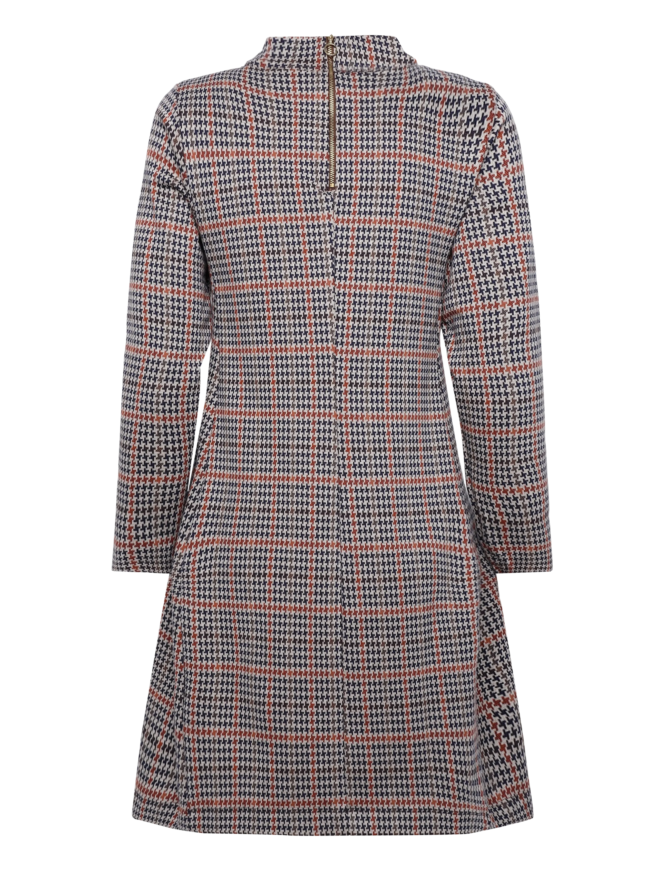 Jumperfabriken - Bernadette Dress Glencheck - kurze kleider - multi - 2