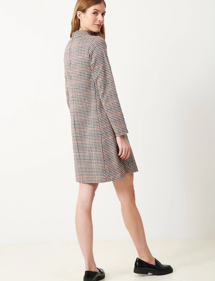 Jumperfabriken - Bernadette Dress Glencheck - kurze kleider - multi - 3