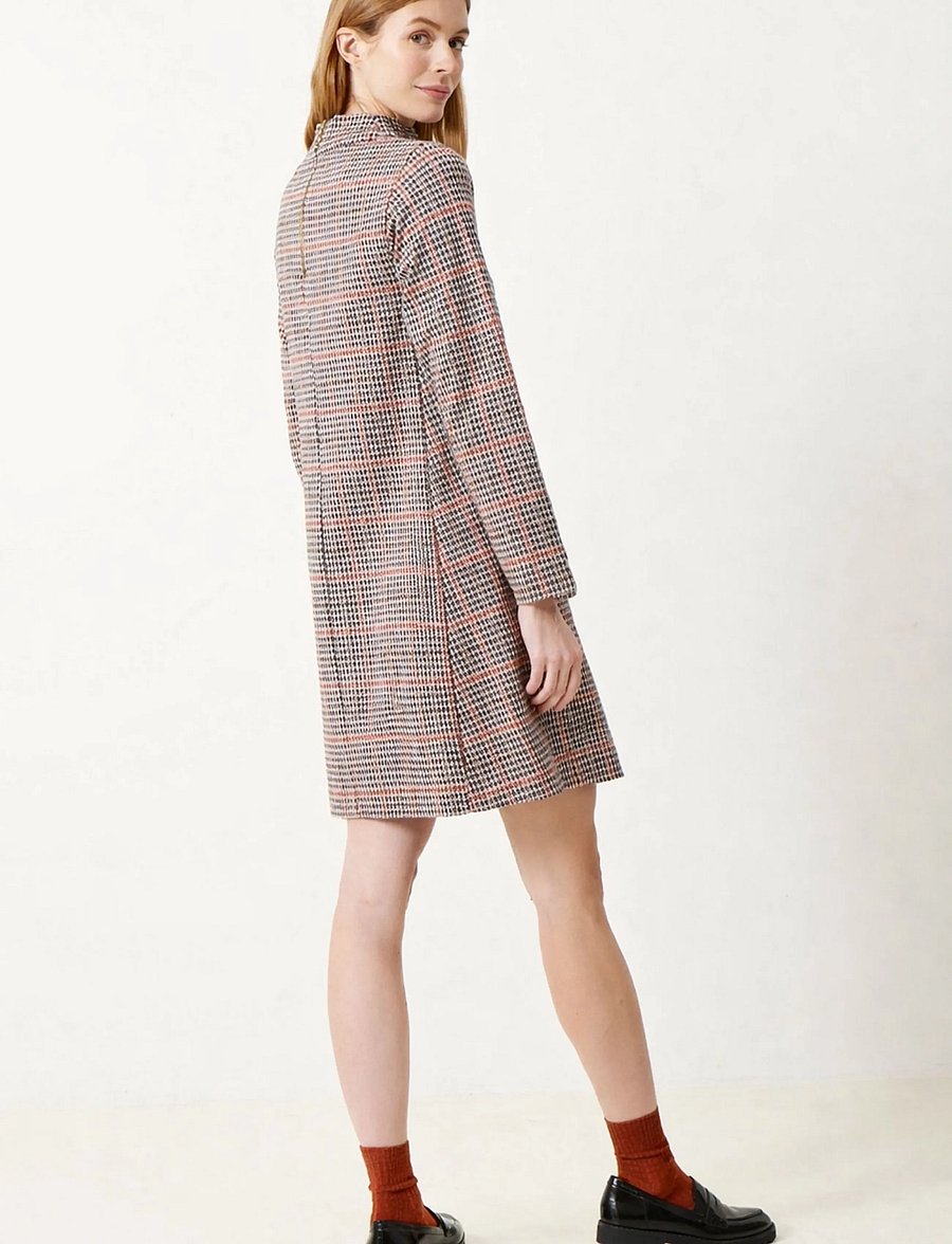 Jumperfabriken - Bernadette Dress Glencheck - kurze kleider - multi - 5