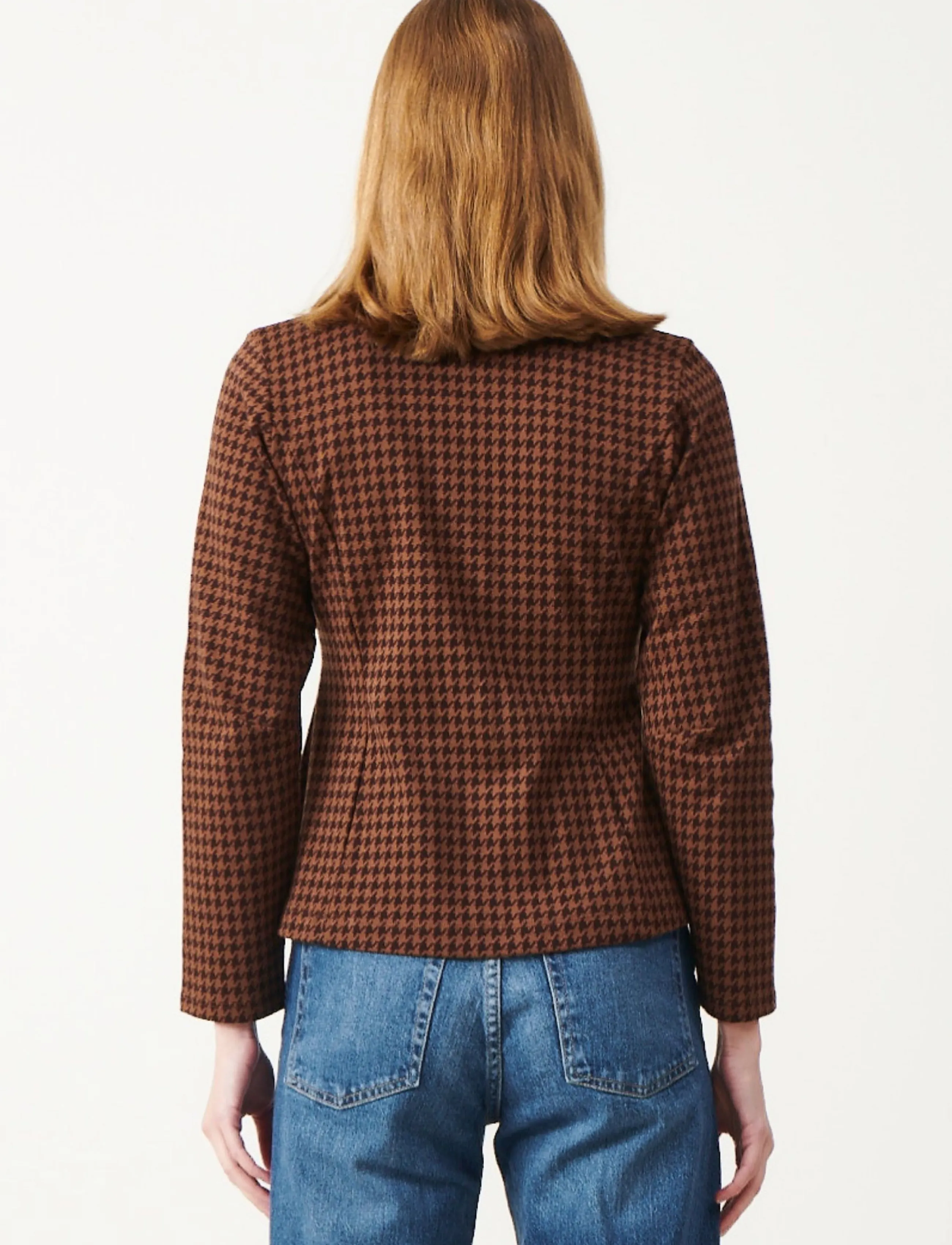 Jumperfabriken - Brielle Blazer Houndstooth - brown - 3