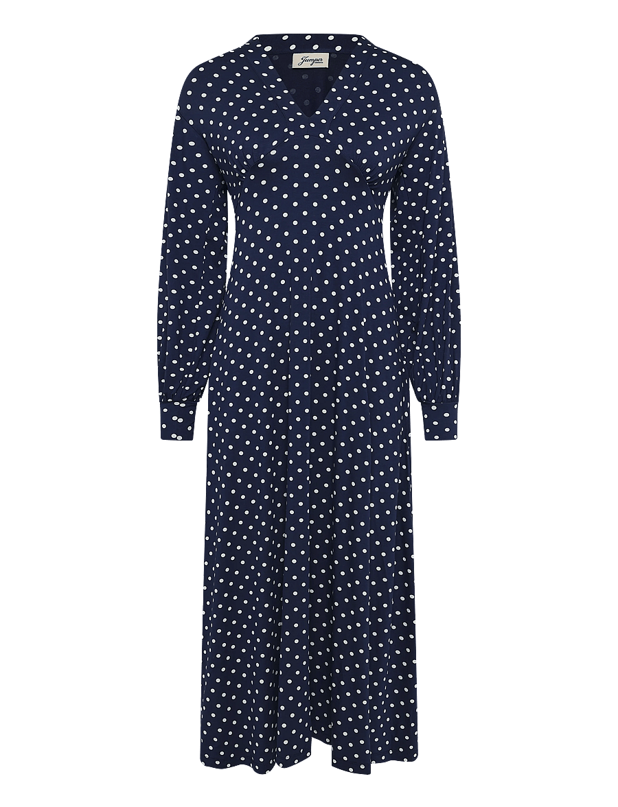 Jumperfabriken - Cosima Dress - midi kjoler - dk blue - 0
