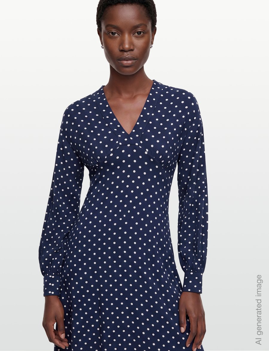Jumperfabriken - Cosima Dress - midiklänningar - dk blue - 3