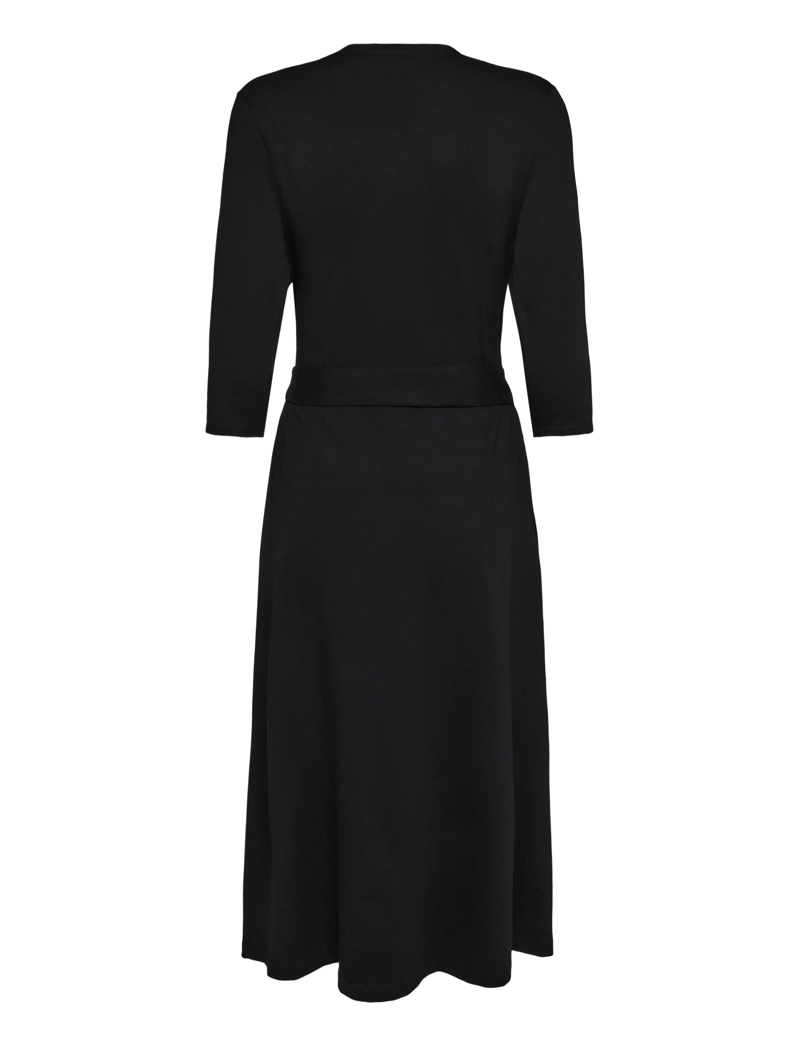 Jumperfabriken - Kaia Dress - omlottklänningar - black - 1