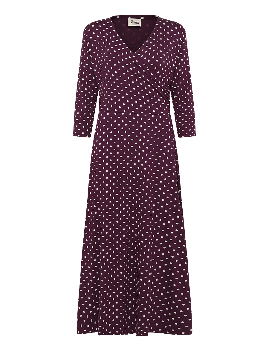 Jumperfabriken - Kira Dress - wickelkleider - plum - 1