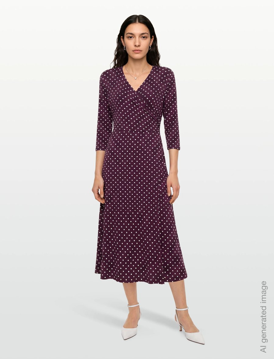 Jumperfabriken - Kira Dress - wickelkleider - plum - 0