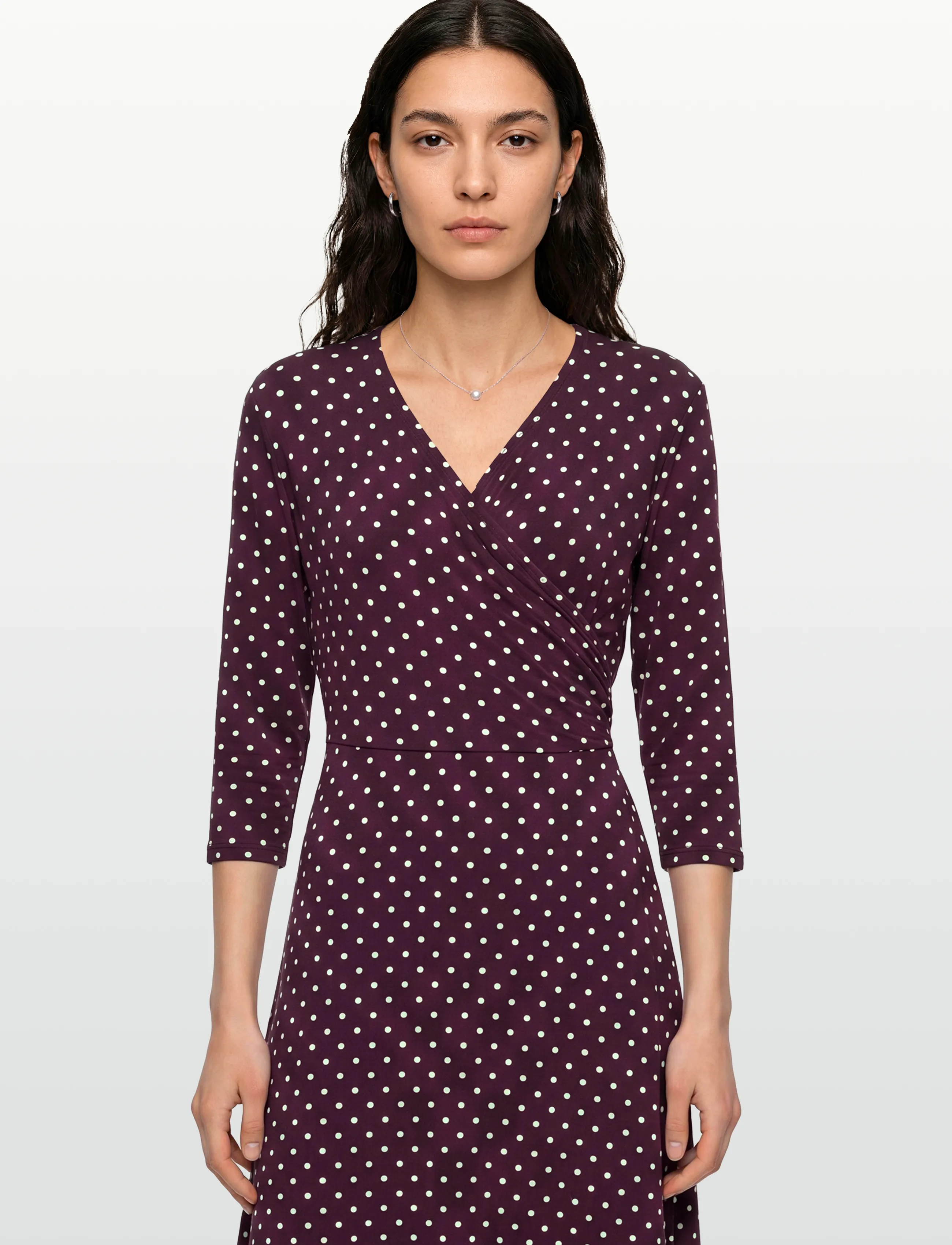 Jumperfabriken - Kira Dress - wikkeljurken - plum - 3