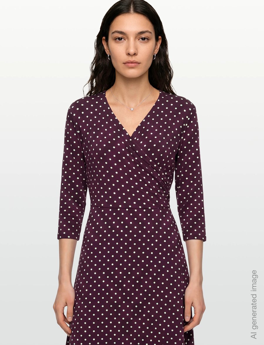Jumperfabriken - Kira Dress - wickelkleider - plum - 3