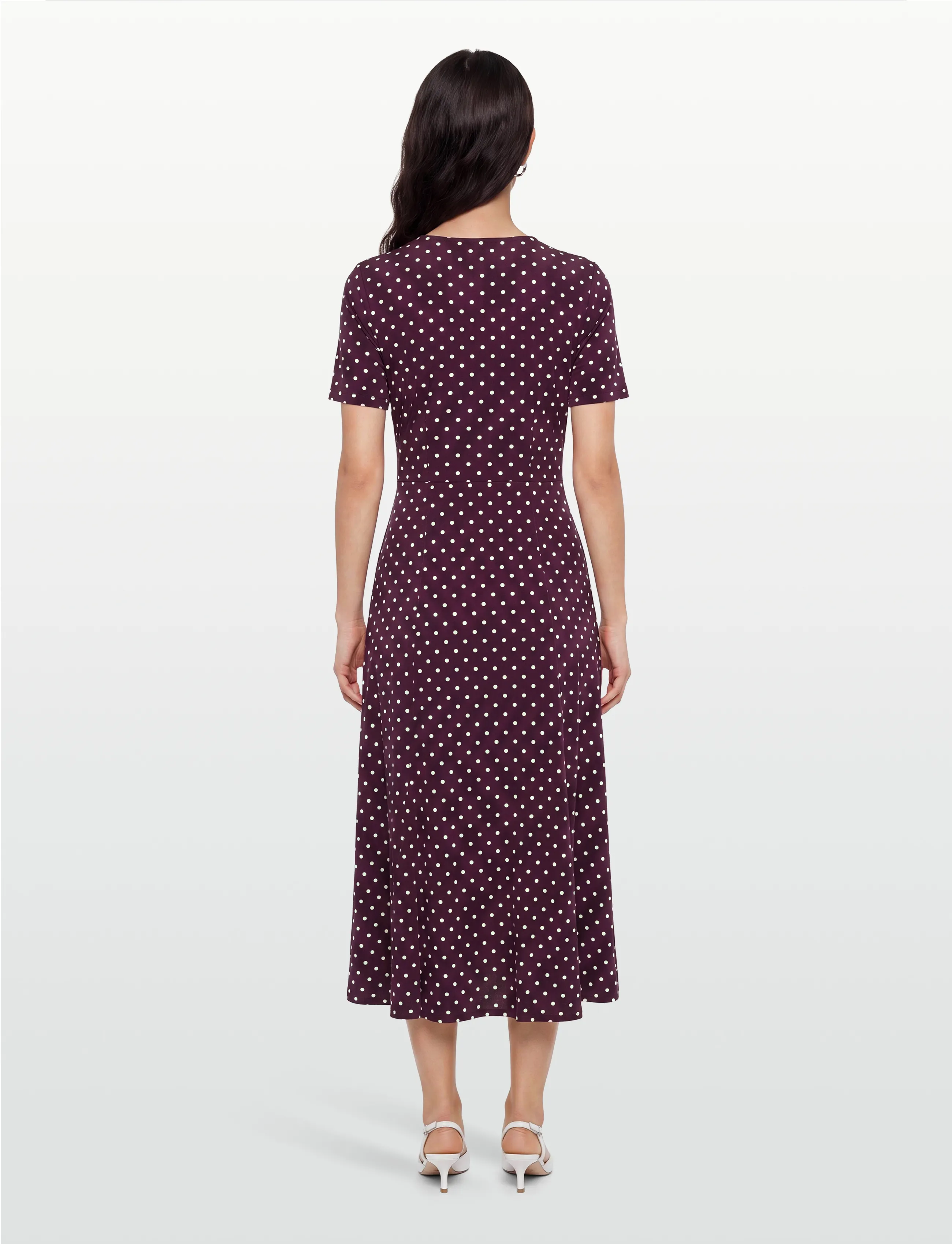 Jumperfabriken - Kira Dress - wikkeljurken - plum - 4