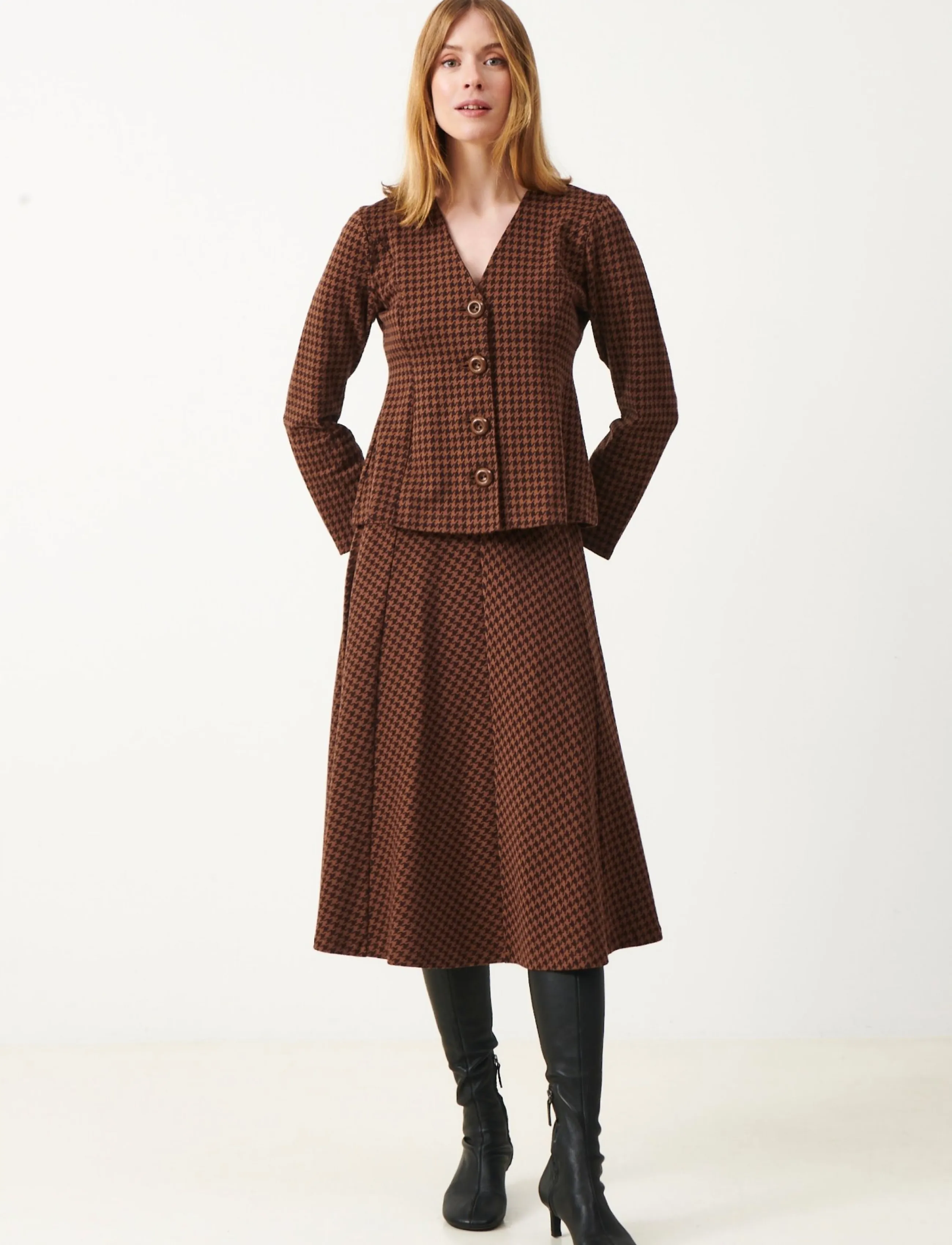 Sanna Skirt Houndstooth