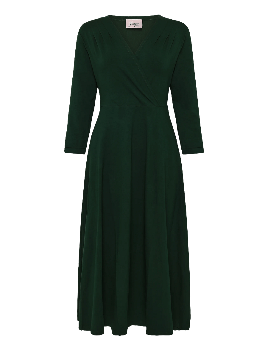 Jumperfabriken - Tamara Dress - wickelkleider - green - 0