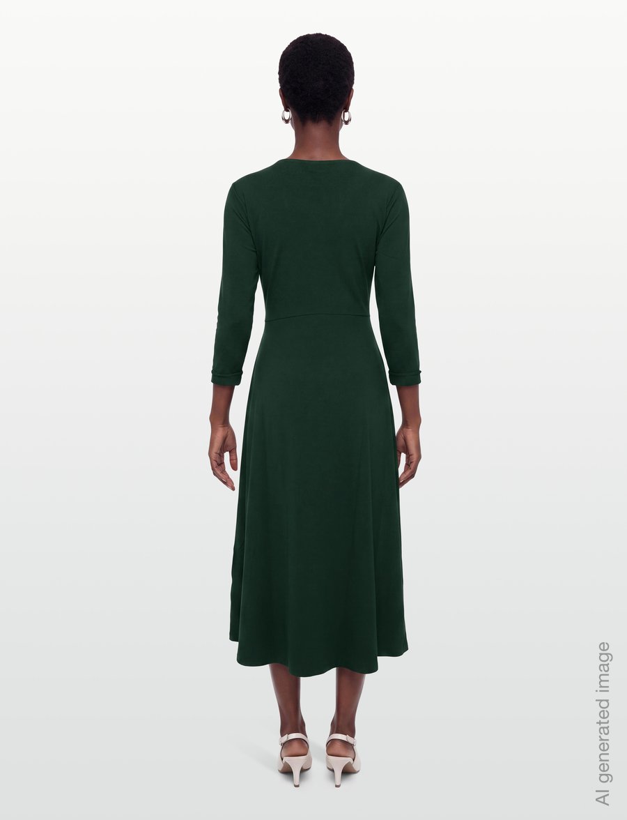 Jumperfabriken - Tamara Dress - slå-om-kjoler - green - 4