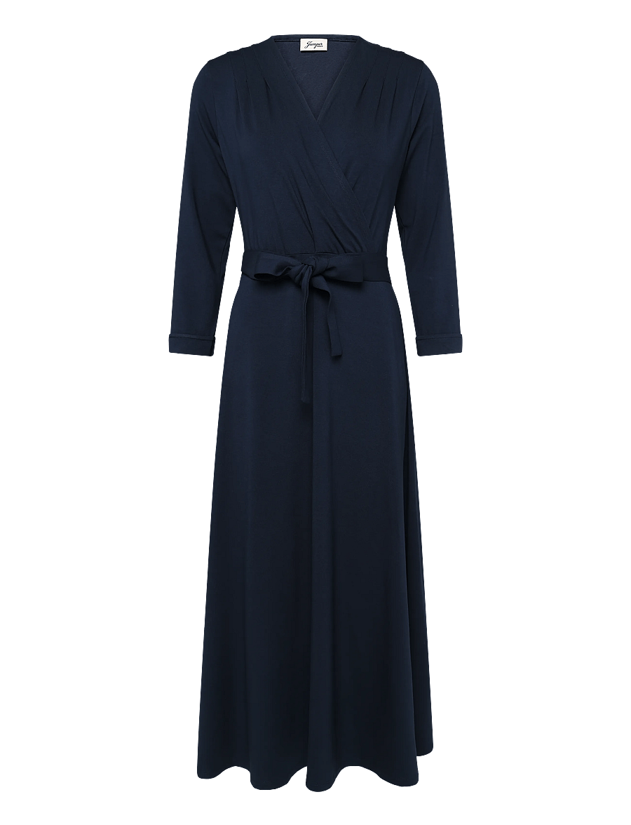 Jumperfabriken - Tamara Dress - omlottklänningar - navy - 1