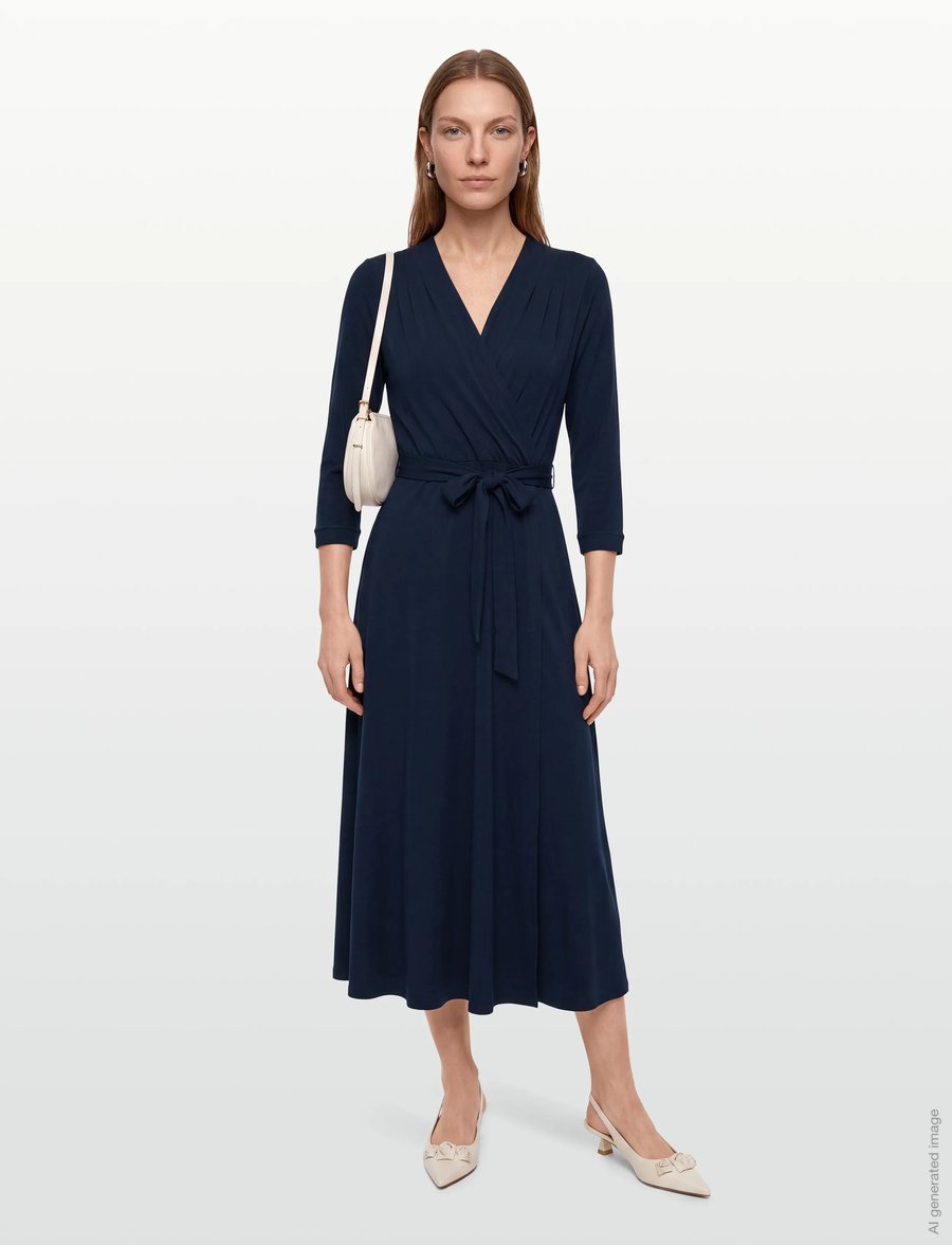 Jumperfabriken - Tamara Dress - wickelkleider - navy - 0