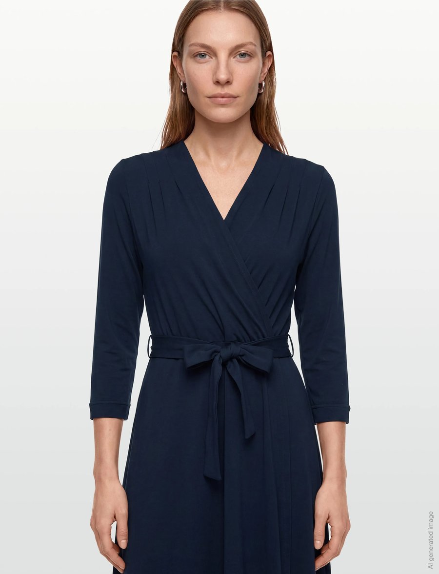 Jumperfabriken - Tamara Dress - wickelkleider - navy - 3