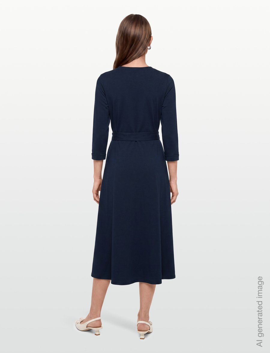 Jumperfabriken - Tamara Dress - omlottklänningar - navy - 4