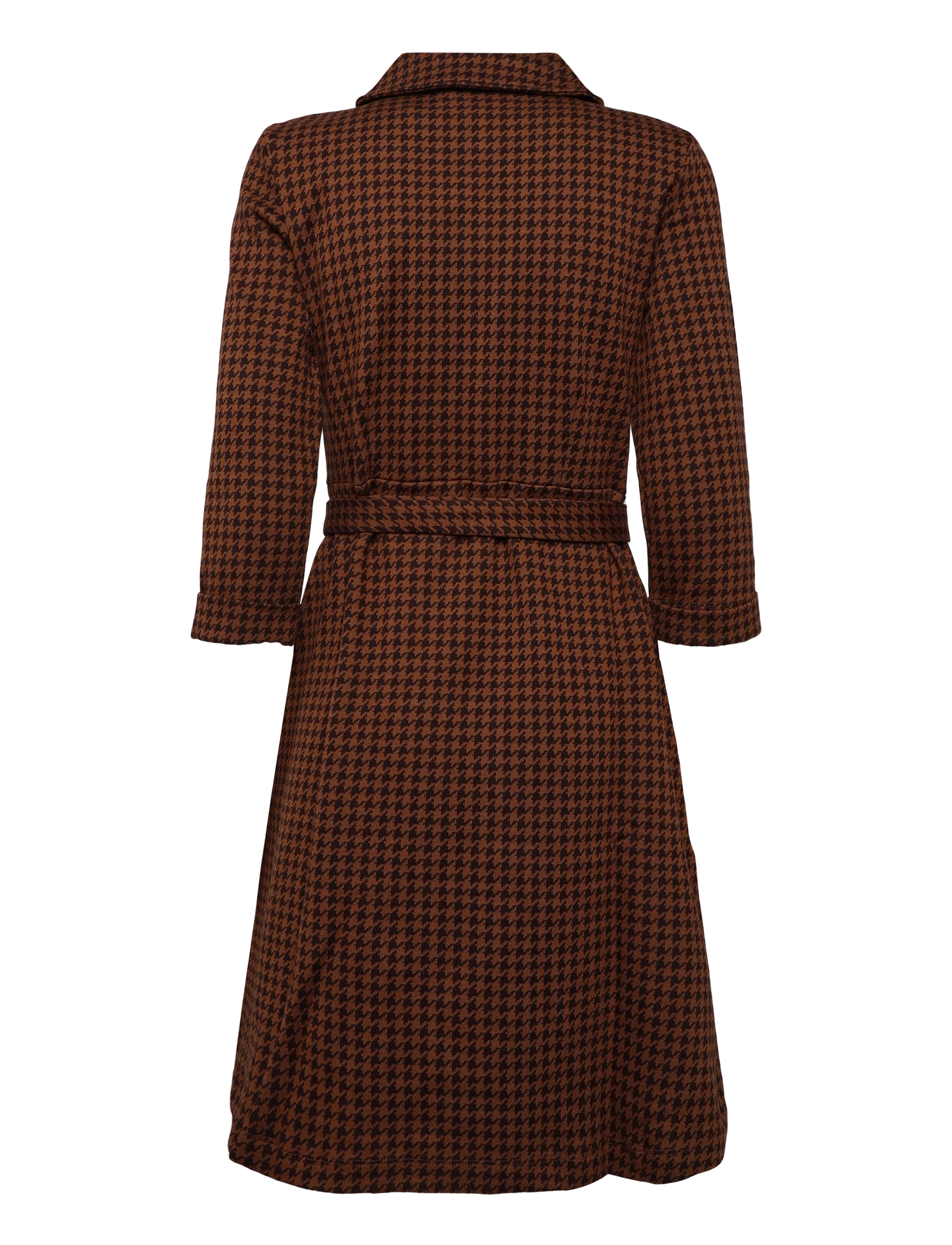 Jumperfabriken - Tea Dress Houndstooth - brown - 2