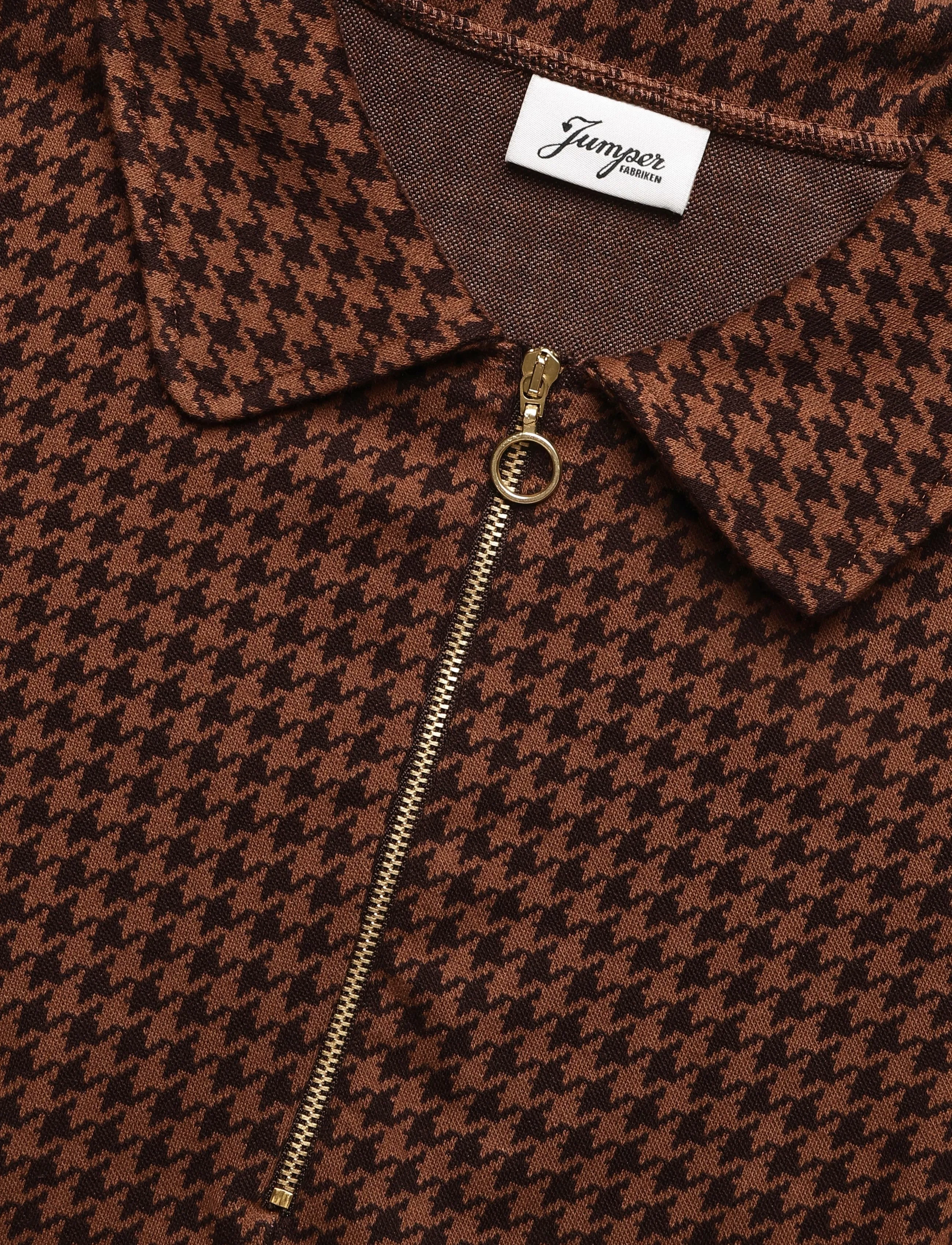 Jumperfabriken - Tea Dress Houndstooth - brown - 5