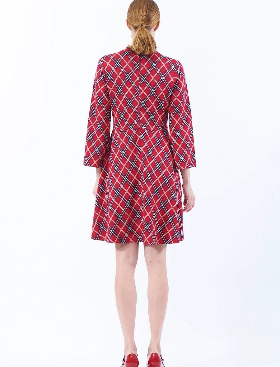 Jumperfabriken - Bertha Dress - minikleidid - red - 3