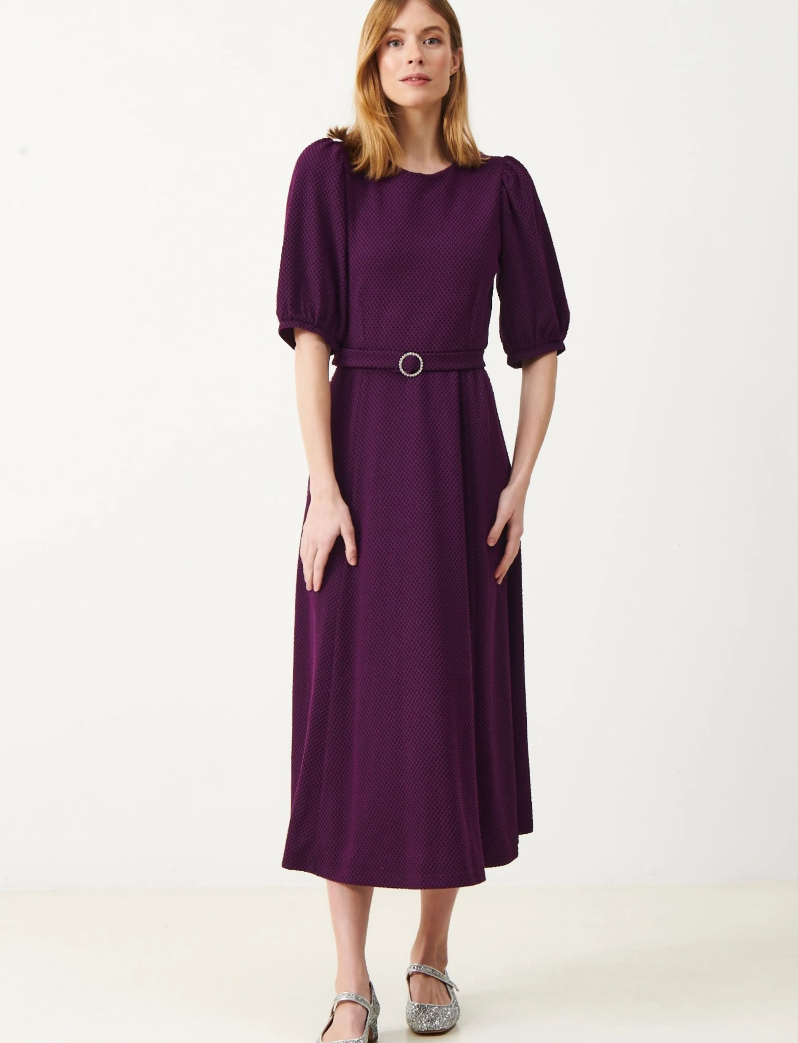 Jumperfabriken Clemence Dress - Riided - PURPLE / purple