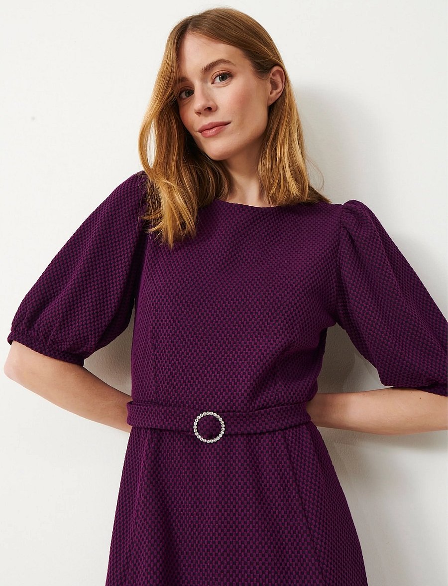 Jumperfabriken - Clemence Dress - midikleidid - purple - 4