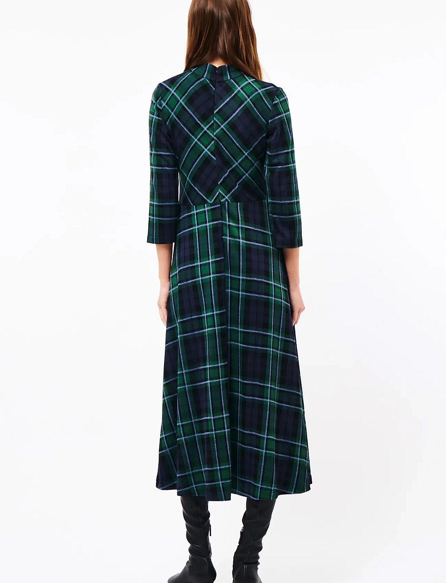 Jumperfabriken - Tatjana Dress - midiklänningar - green - 3