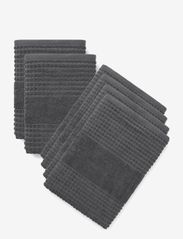 Juna - Check Towels 70x140 4 pcs, 50x100 2 pcs (615057-58)dark grey - alhaisimmat hinnat - dark grey - 0